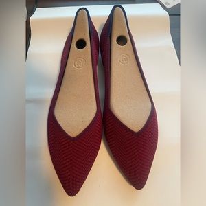Rothy’s The Point, Cabernet Herringbone. Size  W 9. Tried on once.
